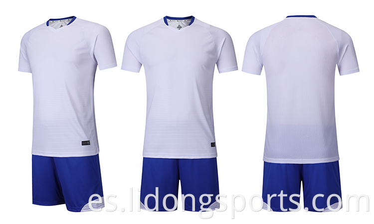 Sublimación personalizada Camisa de fútbol estampada Plain Football Uniforme Escuela de fútbol Jersey al por mayor